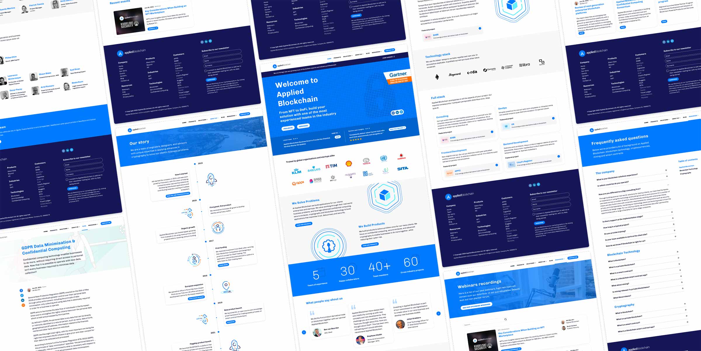 Blockchain consultancy website