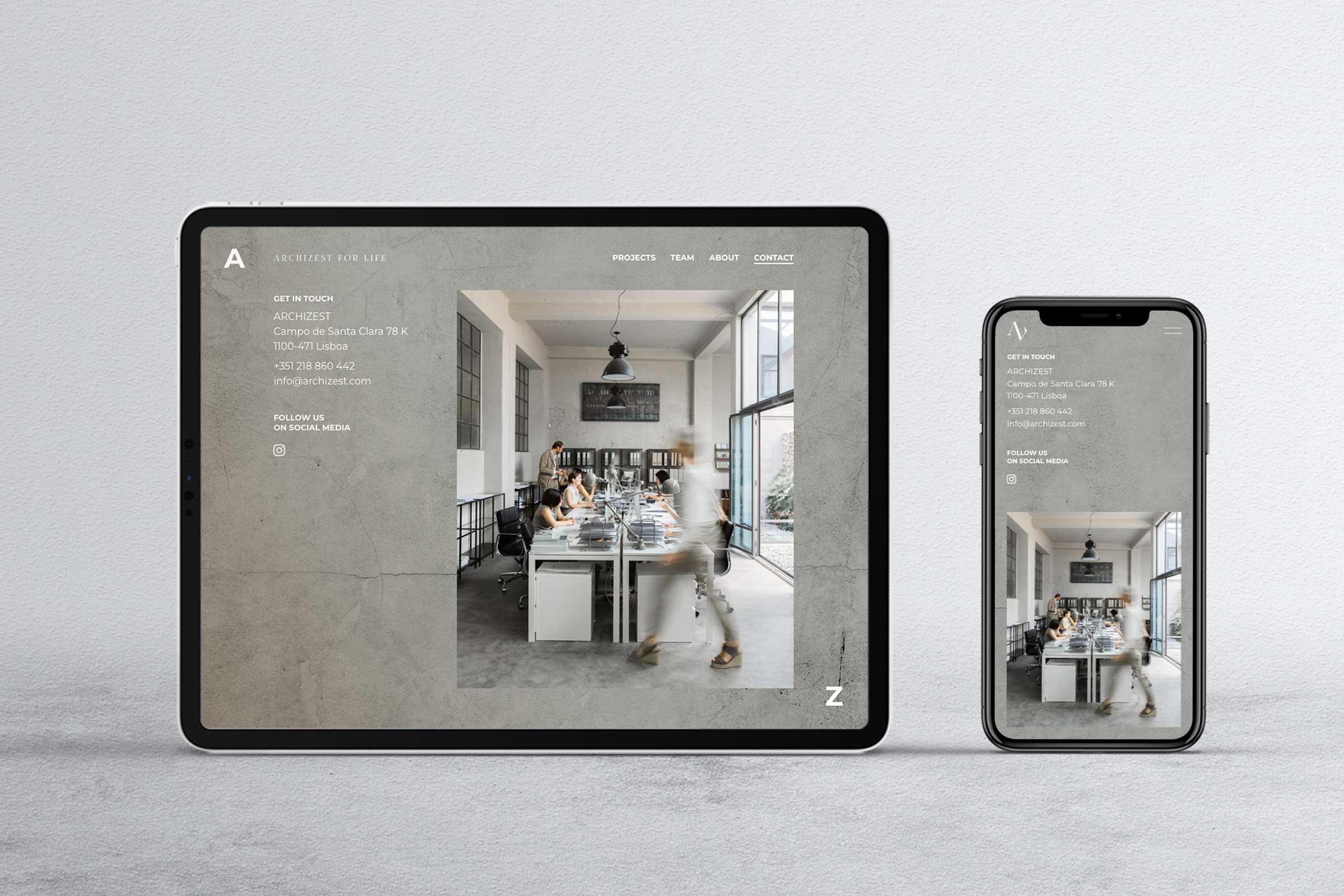 Architect firm website -contact