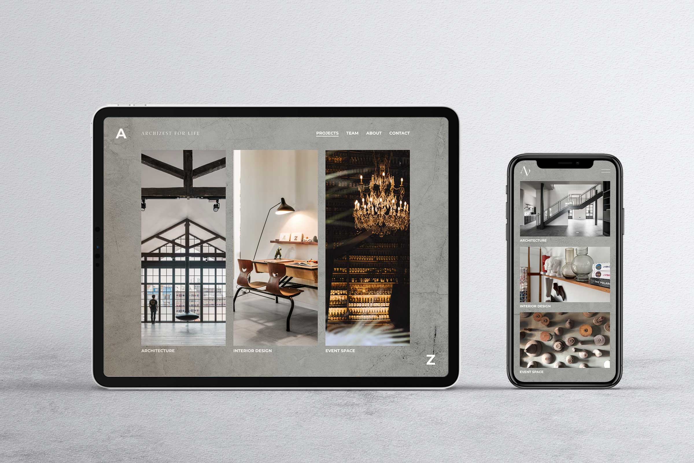 Architect firm website -home