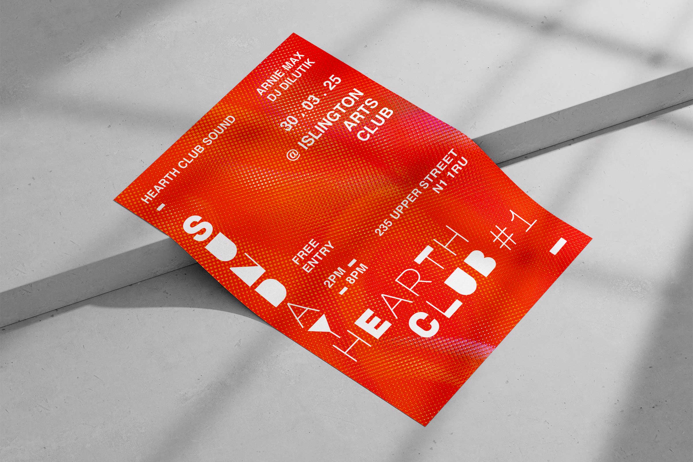 Brand identity of an event -flyer