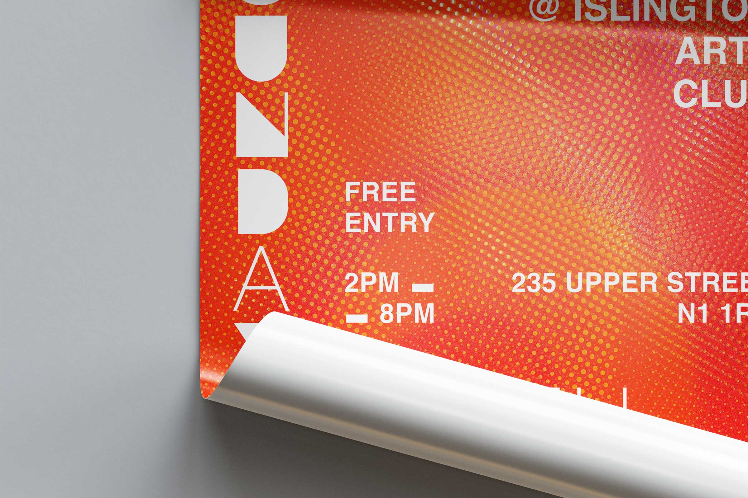 Brand identity of an event -poster